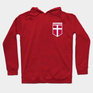 Denmark Flag Emblem Hoodie